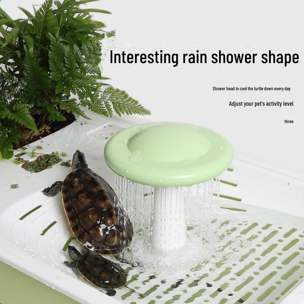 Террариум для черепах с платформами для принятия солнечных ванн и лазания, конструкция, препятствующая побегу, отдельный вольер для размножения