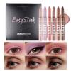 Eyeshadow Pencil Set Multi-color Pearlescent Matte Waterproof and Sweatproof Eyeshadow Pencil Highlighter Lazy Makeup