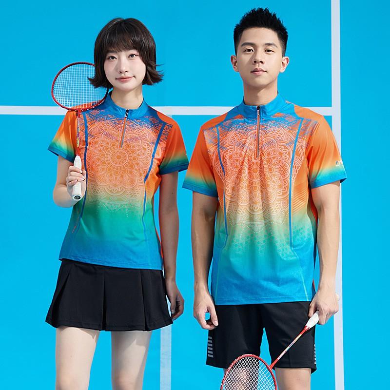 Men Women Badminton Set Quick Dry Breathable Sport Shirt Shorts Team Uniform Professional Competition Wear