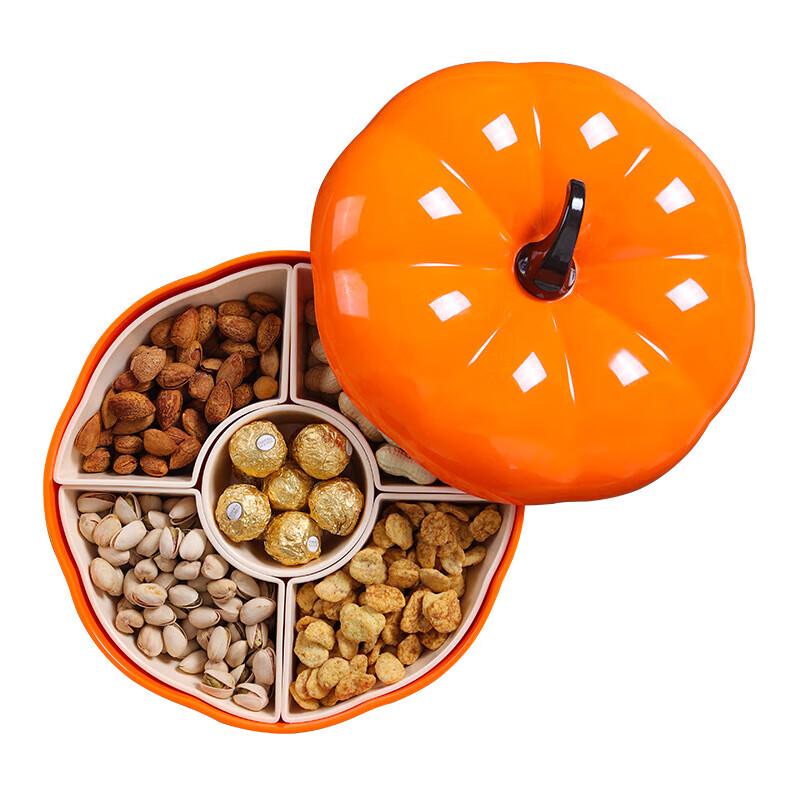 Wuhe Melamine Five-Compartment Round Serving Tray