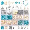 Multi-color DIY Handmade Beaded Set Ocean Inspired Beads Bracelet Making Kit  Jewelry Making