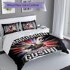 3pcs Custom Name Italian Brainrot animal Set,Includes 1 Duvet Cover and 2 Pillowcases,All-season Bedroom Decor