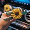 Summer Sunflower Car Fragrance Diffuser Air Vent Decoration Aroma Stone Car Interior Ornament for Women