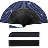 Fan with Short Silk Perfect for and with Case Men's Case, Fan, Yukata, Kimono, Fireworks, Festivals, Heatwaves, Souvenir,