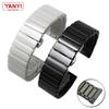 Ceramic Watch Strap 16mm Bracelet Watchband 20mm 22mm for Huawei Samsung Quick Release Bar Wristwatches Band 18mm Watch Belt
