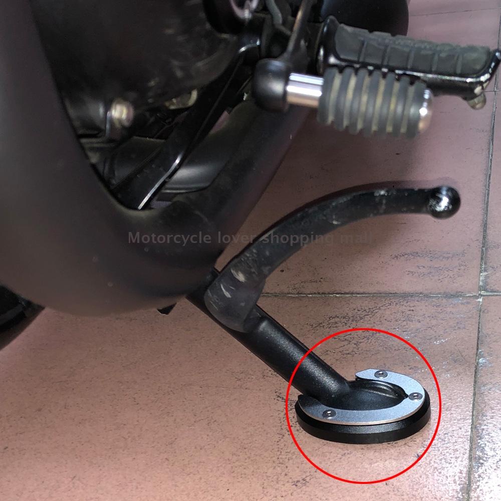Moto Side Stand Extension Enlarge Pad Foot Support Cover Accessory For Triumph Bonneville Bobber T100 T120 2016-2020