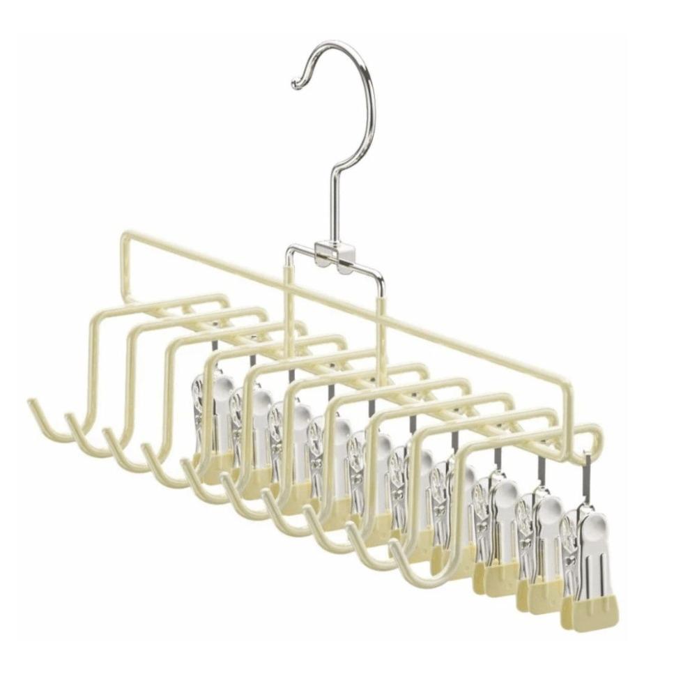 10 Clips Baseball Hat Organizer Rack Hanging Saving Space Peaked Cap Storage Holder Windproof Non-Slip Towel Hanger Clip Scarf