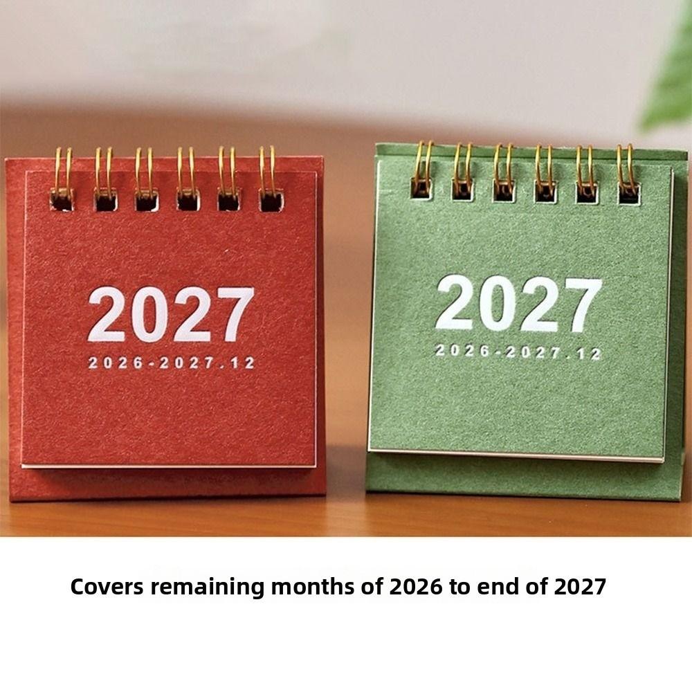 Standing Base 2027 Desk Calendar Mini Flip Calendar New Mini Calendar Daily Planning