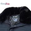 Cozy Up Новая зимняя мужская теплая парка, толстое пальто с большим меховым воротником, однотонная мужская повседневная тонкая куртка, мужские большие карманы