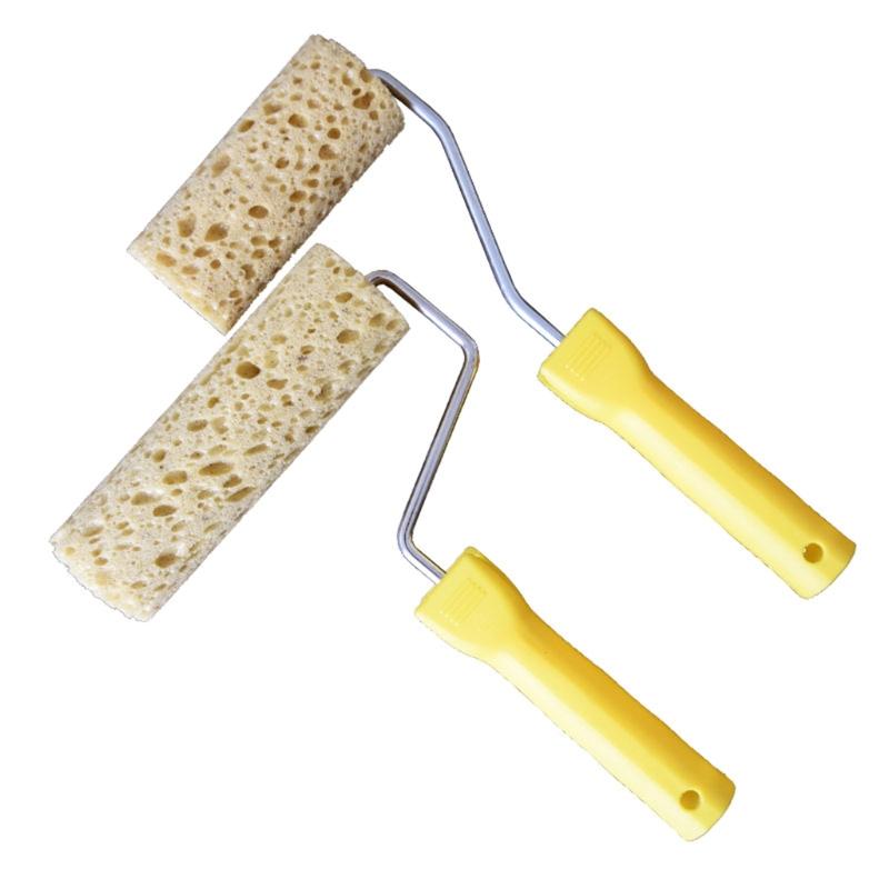 Практичная губка-ролик из морских водорослей 4/6 дюйма с художественным узором для декора дома Диаметр 4,8 см/1,89'' Инструменты для рисования