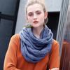 New Women Solid Color Cable Knitting Wool Snood Infinity Scarf Winter Neck Warmer Cowl Collar Circle Scarves AC041