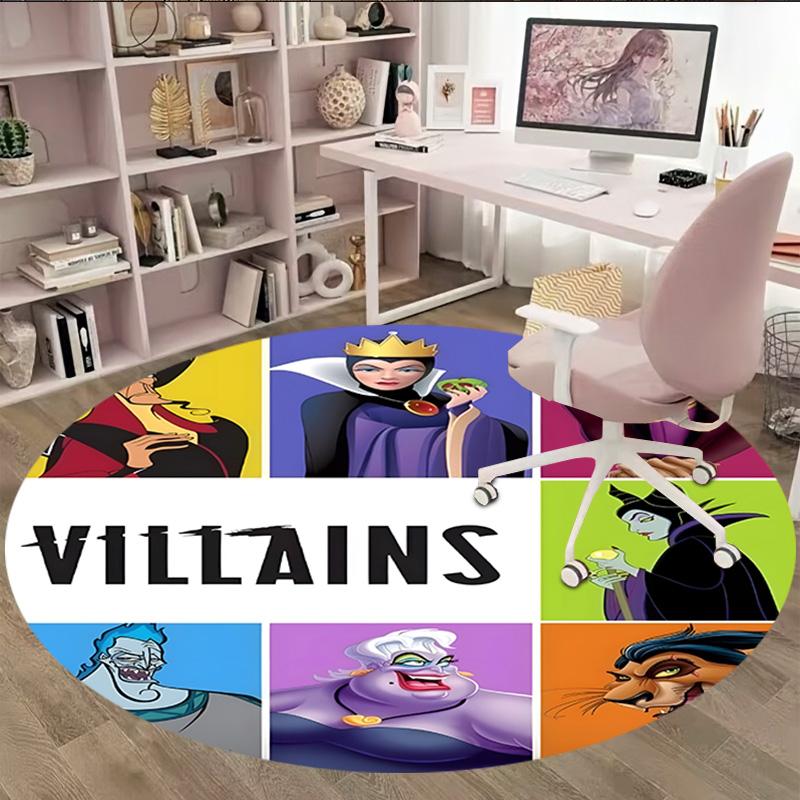 1pc Villains Carpet, Round Rug, Comfortable, Suitable for Entryways, Living Rooms, Office, And Bedrooms, Christmas Decoration