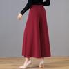 High-Waisted Wide-Leg Culottes for Women: Summer Fashion 2023 Slimming Pants for Square Dance, Ideal for Middle-Aged and Elderly Women.