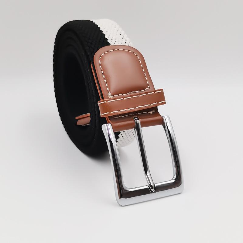 Маленький эластичный плетеный ремень Эластичный студенческий холщовый ремень Универсальный стиль для мужчин и женщин