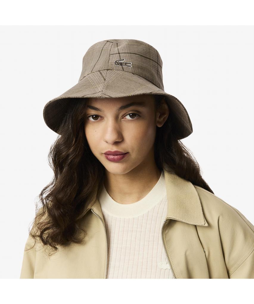 LACOSTE Женская клетчатая панама-ведро Rk5632-55N Aim