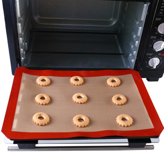 Silicone Baking Mat Non-Stick Reusable Baking Sheet for Oven Food-Grade Silicone Mats for Baking Cookies Macarons Bread