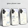 Свежий и целебный бриз Для iPhone 17 Air 16 E 15 Plus 14 Pro Max 13 12 mini 11 5 6 7 8 Plus XR XSMax SE Черный Стеклянный Чехол для Телефона