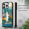 Realistic Cartoon Landmarks Phone Case For IPhone 17 16 15 14 13 12 11 Pro Max Plus Mini Plus Hard Mirror Surface Protect Funda