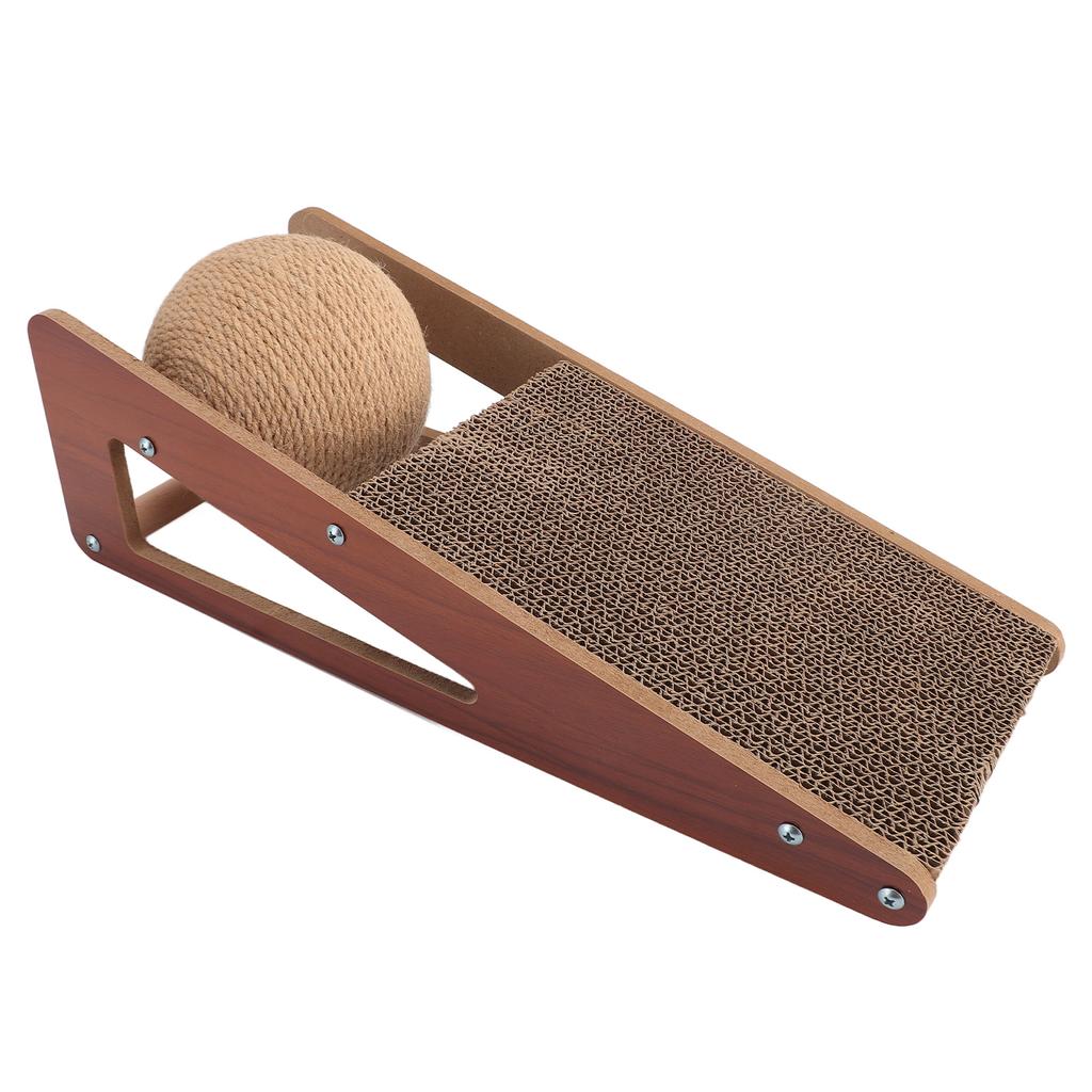 Cat Scratcher Stable Structure Protecting Furniture Large Cat Scratching Pad with Ball Toy for