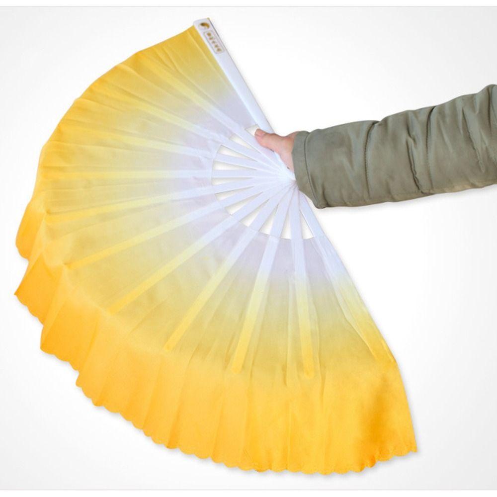 Red Belly Dancing Fan Pink Rayon Silk Fans Belly Dancing Fan 32.5cm for Song Fan Performance Fan