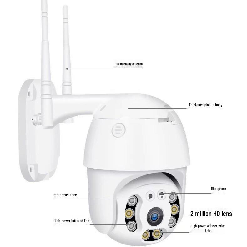 V380Pro Wireless HD Outdoor WiFi 360° PTZ Surveillance Camera