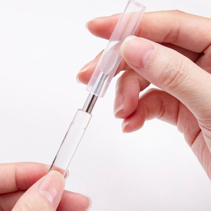 Портативный аппликатор для блеска для губ, многофункциональные силиконовые кисти для губ с пылезащитным колпачком