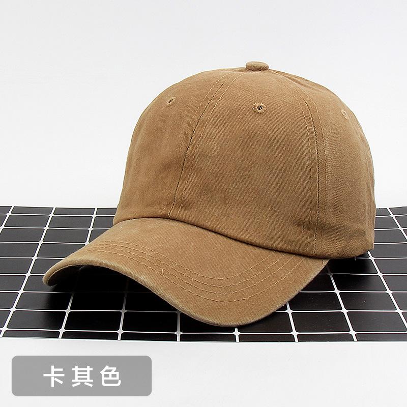 Pure Cotton Versatile Old Washed Baseball Hat Cowboy Cap Street Hipster Autumn and Winter Hat Female Printing