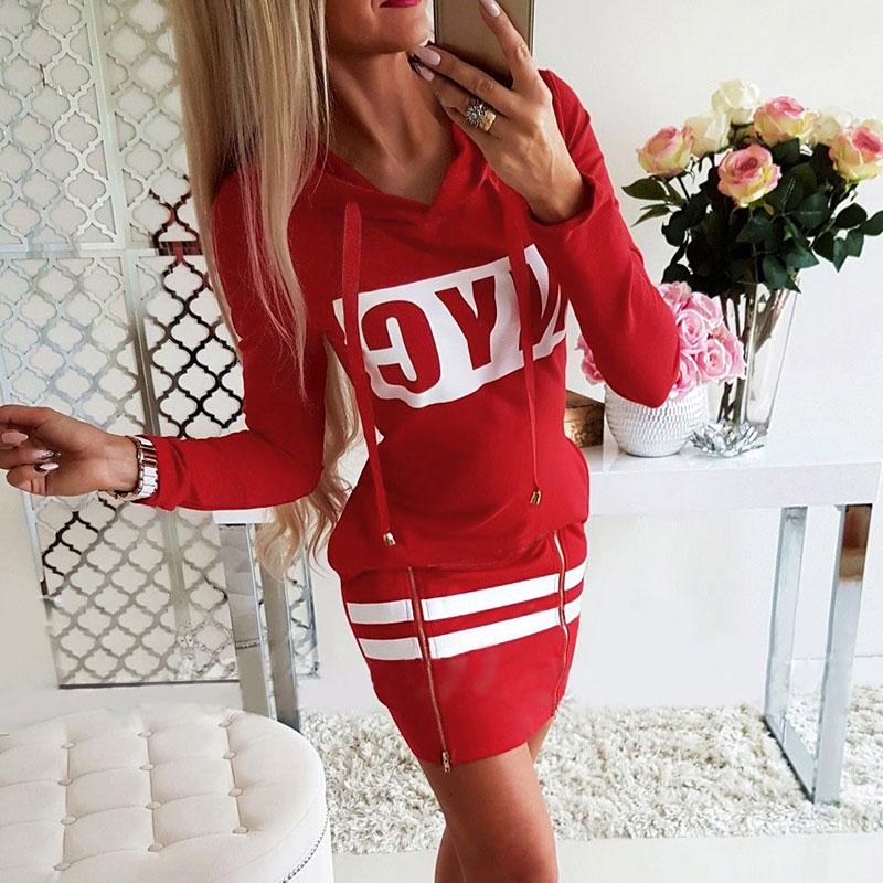 Женское уличное платье-худи с принтом букв, на шнурке, с молнией, подол, праздничное, для отдыха, мини-стиль, повседневное, модная одежда на каждый день