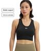 Under Armour Vanish Бесшовный узор с логотипом, повседневный свитер, спортивное нижнее белье, женское нижнее белье, черное 1384419-001
