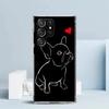 French Bulldog Black White Phone Case For Samsung Galaxy S24 S25 Edge S26 Ultra S22 S23 Plus S21 + S20 FE Soft TPU Back Cover Ga