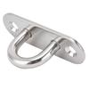 4pcs Durable Ceiling Mount Eye Plate Enclosed Hook Stainless Steel Eyelet  For Marine Deck
