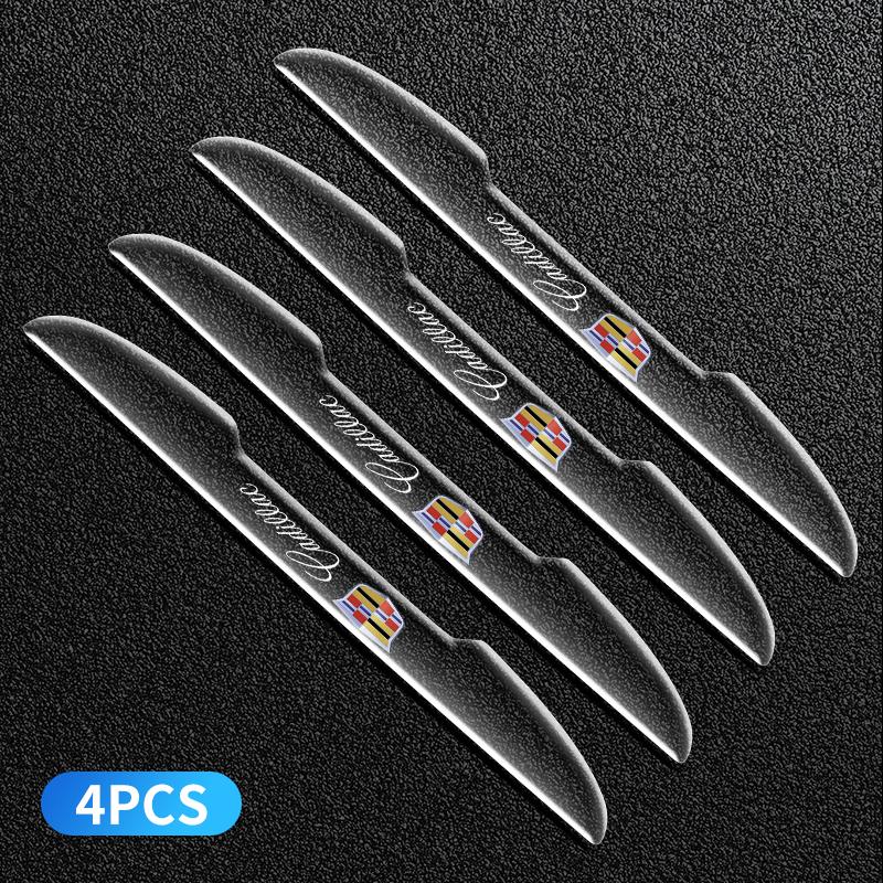 4PCS Car Door Transparent Bumper Guard Anti-Collision Protector For Cadillac Escalade CTS ATS SRX STS XT5 XT4 XT6 XTS CT4