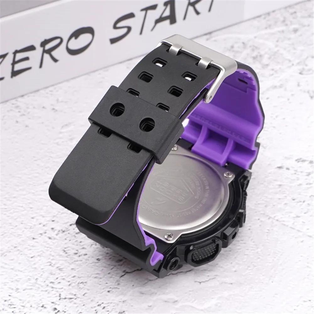Ремешок для Casio G-Shock GA-100/110/120/150/300/400/700 GD-100/110/120 G-8900 GLS-100 Силиконовый Полимерный Ремешок для Часов Аксессуары 16 мм