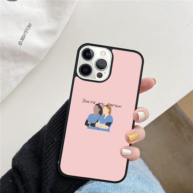 Чехол для телефона Grey's Anatomy "Ты мой человек" для iPhone 17 Air 15 16e Чехол 11 13 14 Pro Max 12 Plus Max Fundas