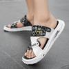 Summer New Beach Slippers Outdoor Outing Platform Men's Dual-purpose Non-slip Sandals Breathable Fashion Versatile Slippers