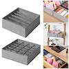 Underwear Sock Organizer Multi-cells Large Capacity Foldable Breathable Non-woven Fabric Bras Panties Divider Drawer Closet Storage Box Bin