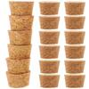 20 Pcs Glass Bottle Cork Stoppers for Sealing Wooden Plugs for Crafts Airtight Environment Good Taste Preservation Home