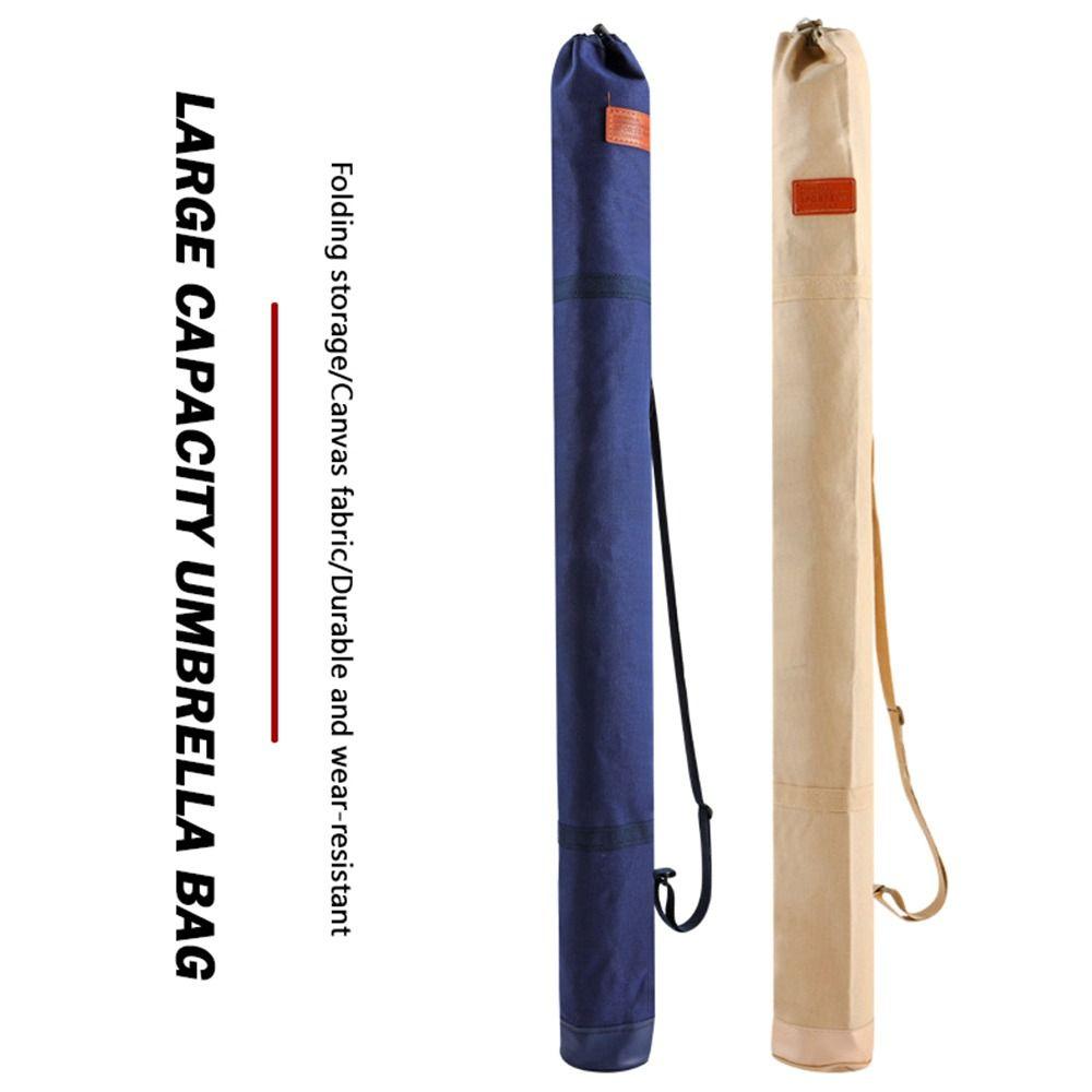 Canvas Material Canvas Fishing Rod Bag Foldable Fishing Storage Bag Fishing Supplies