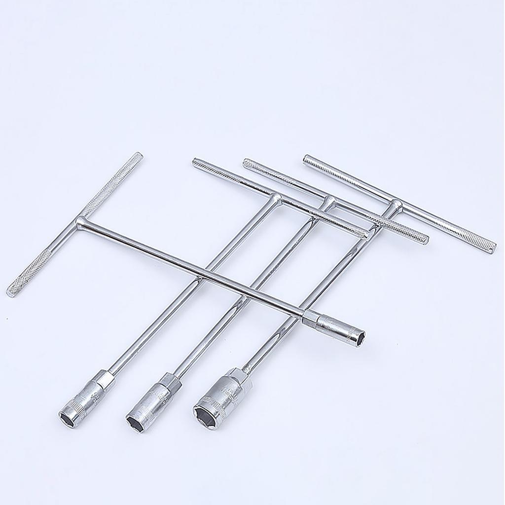Steel T Handle Hexagonal Socket Wrench Tool for Car Engine and Chassis Bolt Fastening Removal Narrow Spaces Applications