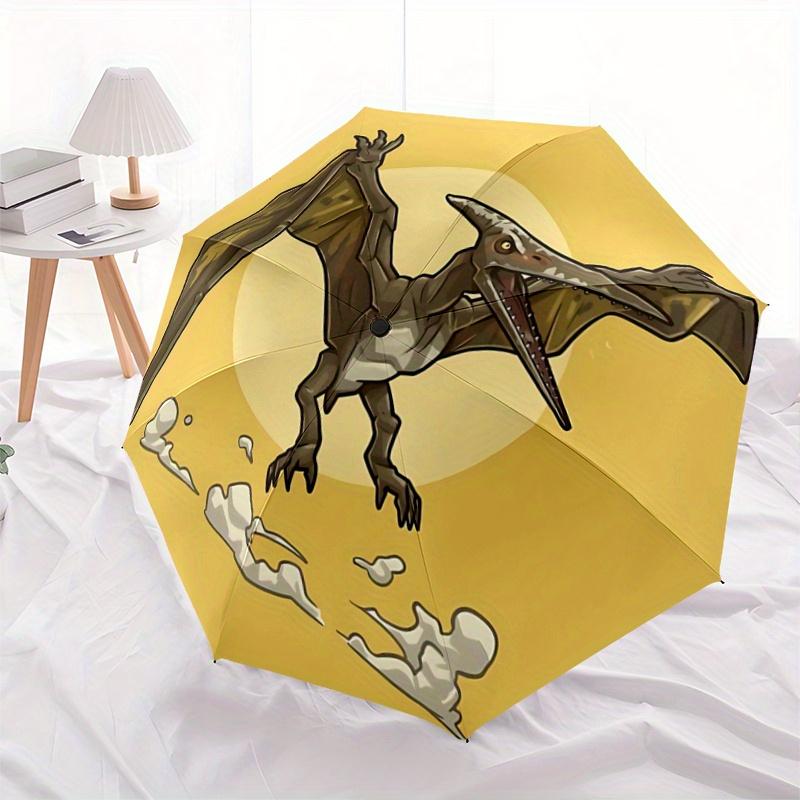 1pc Pterodactyl in Flight Pattern Automatic Umbrella is Fashionable and Good-Looking, Suitable for Travel and Daily UseW074