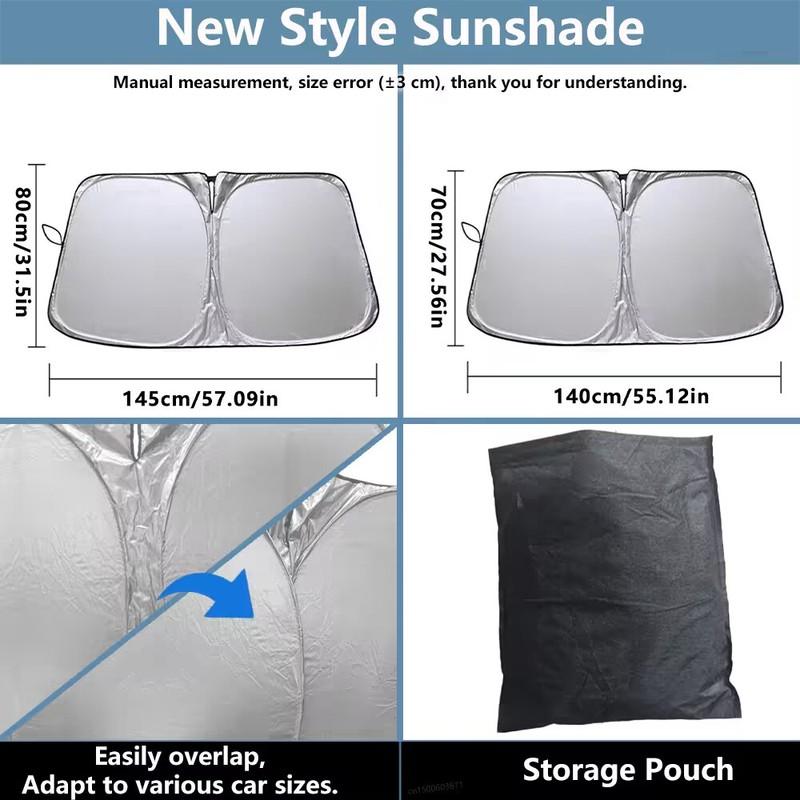 Windshield Sun Shade Car Front Window Anti UV Sun Protector Folding Sunshade for Windshield Glass Cover Car Interior Accessories