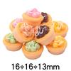 3D Hot Pot Egg Tart Bread & Cookie Resin Toy Playset