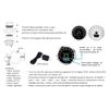 7 Color Backlight GPS Speed Gauge 85mm Speedometer With GPS Antenna Speed Indicator For Motorcycle Marine Boat Car Waterproof