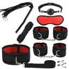 8pcs Sex Toy BDSM Kits Plush Bondage Set Handcuffs Sex Games Whip Gag Nipple Clamps Toys for Couples Exotic Accessories Adult