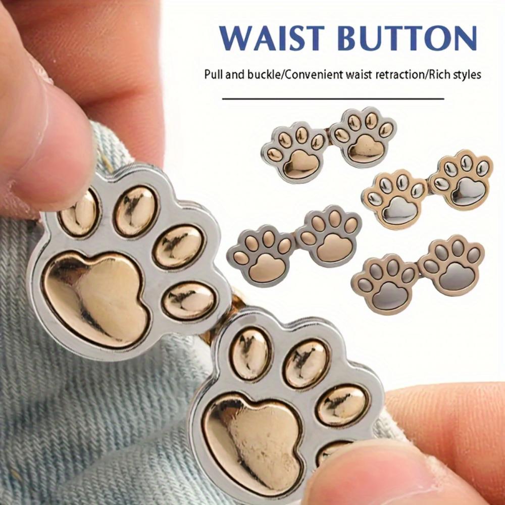 Cute Cat Claw Waist Buckle Pair, Removable Nail-free Seam-free Waist Button, Waist Circumference Large Change Small Waist Button - Waist Fit Artifact