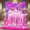 Фланелевый плед 2025 Новый KPOP Domen Hunters Rumi Mira Zoey Saja boys Принт Мягкий плед для фанатов Дети Взрослые на Рождественский подарок