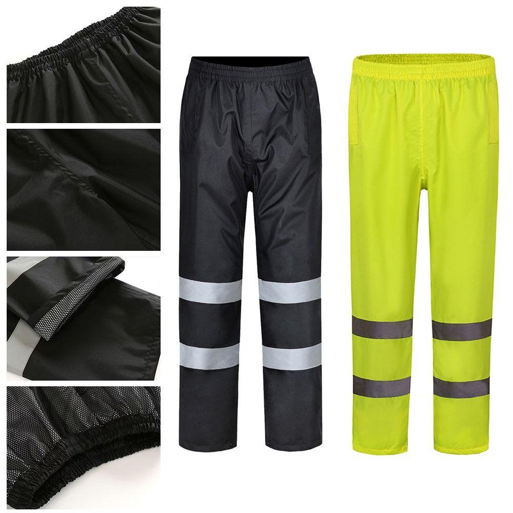 Oxford Reflective Rain Pants Double-layer Men's Cargo Pant Rain Hiking Trousers Riding Equipment
