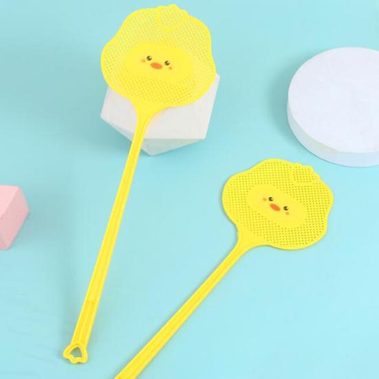 2 шт., мухобойка, эффективное управление мухами, длинная ручка, мухобойка в мультяшной форме, ракетка для мух в помещении и на открытом воздухе