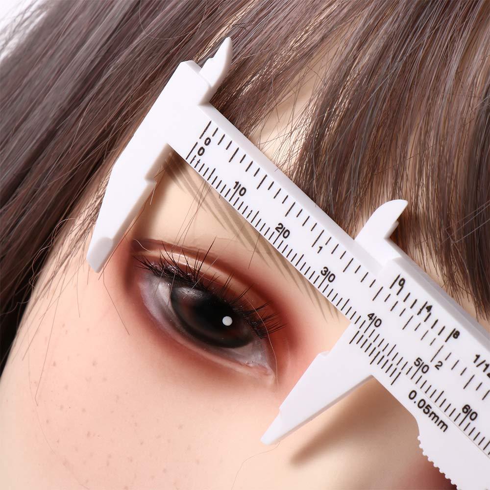 Design Professional Vernier Caliper Measurement Tools Eyebrow Measuring Ruler Thrush Artifact