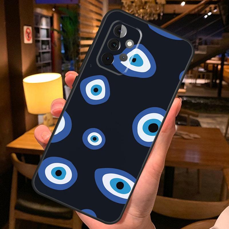 Чехол с мультяшным рисунком и большими глазами для Samsung Galaxy A36 A56 A26 A16 A06 A53 A33 A13 A12 A32 A52 A55 A35 A15 A54 A34 A14